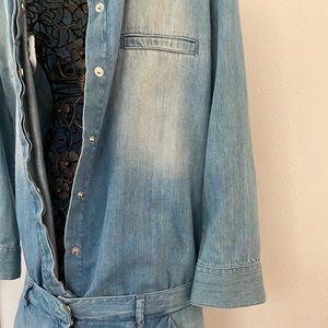 Blue comfortable romper